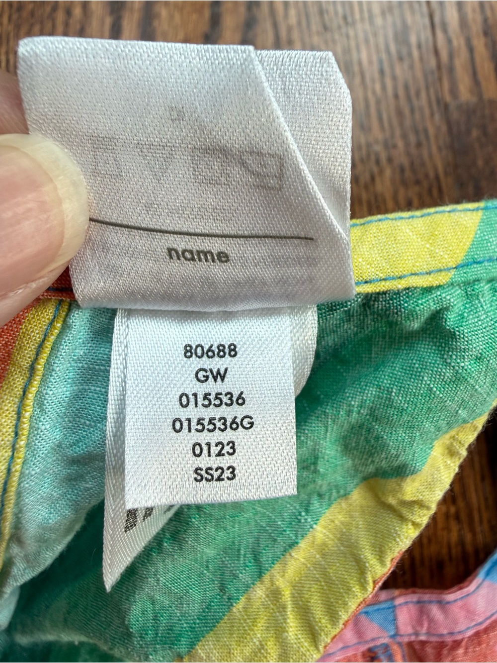 Hanna Andersson Rainbow Stripe Crossback Top Sz 5 - Picture 5 of 6